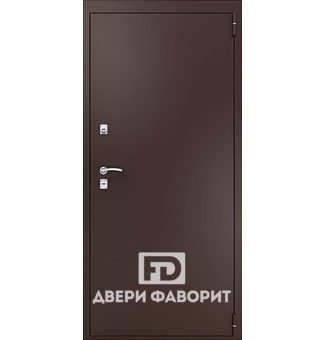дверь из металла с отделкой цинкогрунт