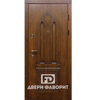дверь с отделкой винорит коричневого оттенка