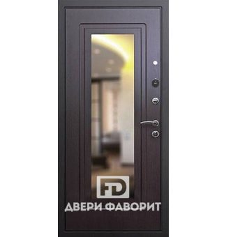 дверь железная с зеркалом