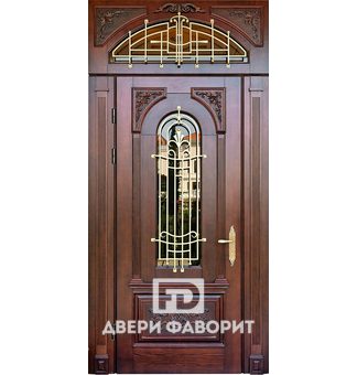 Дверь с верхней вставкой парадная