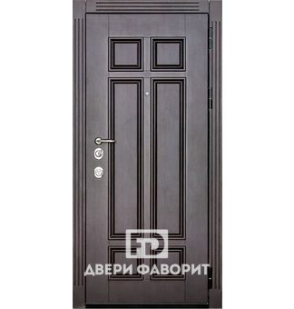 дверь стальная для улицы с терморазрывом с мдф черного цвета