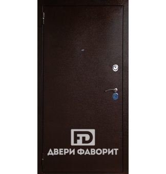 дверь стальная для улицы с отделкой цинкогрунт