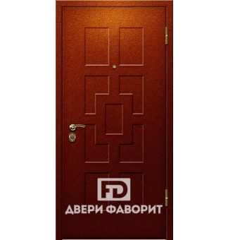 металлическая недорогая дверь с внешней отделкой порошок